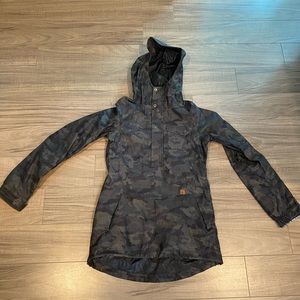 Volcom Stone ski jacket camo shell 1/4 zip